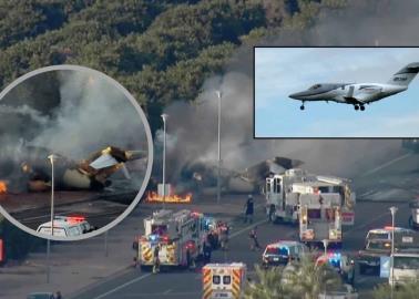 Avión cae sobre automóvil y deja 5 personas fallecidas en Mesa, Arizona