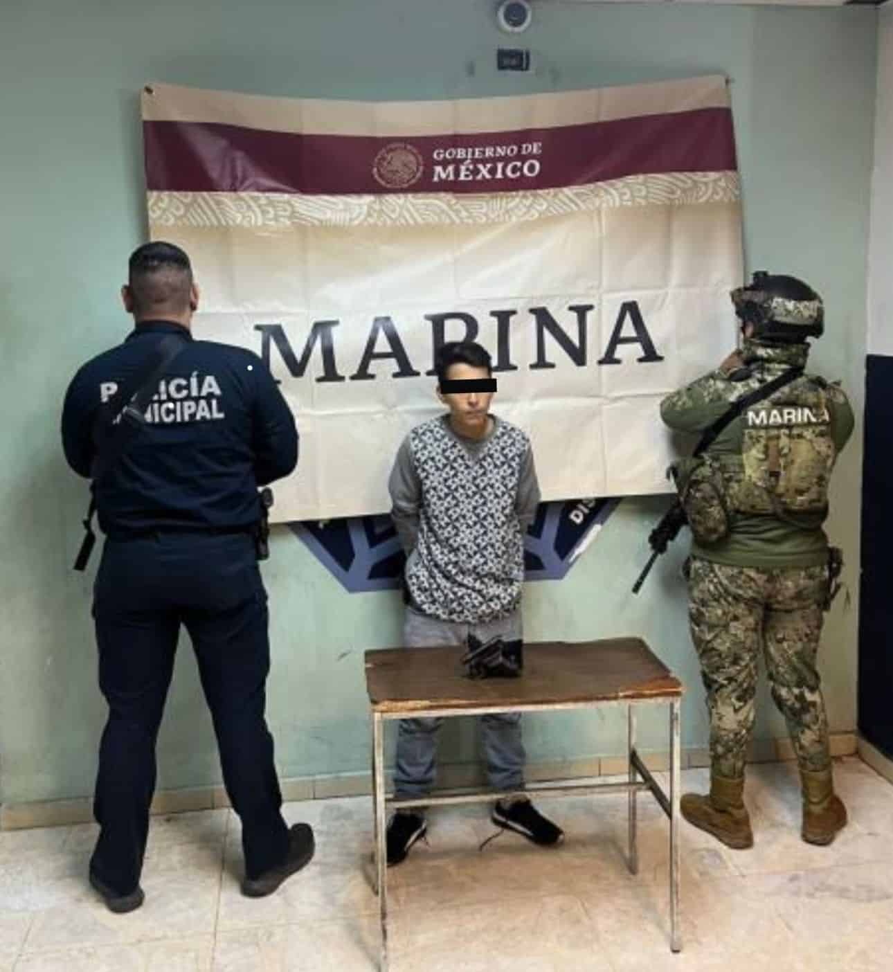 En Ciudad Obregón, cae sujeto en operativo mixto con arma prohibida