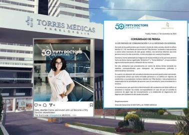 Marilyn Cote: Fifty Doctors y Torres Médicas niega relación con la supuesta psiquiatra en Puebla