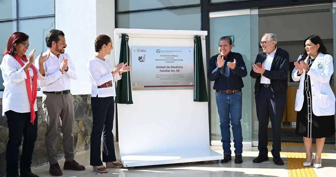 Inauguración de la Unidad de Medicina Familiar No. 58. Foto: Twitter Claudia Sheinbaum