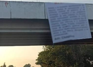 Esto dice la narcomanta colgada en Culiacán para cancelar la Feria Ganadera