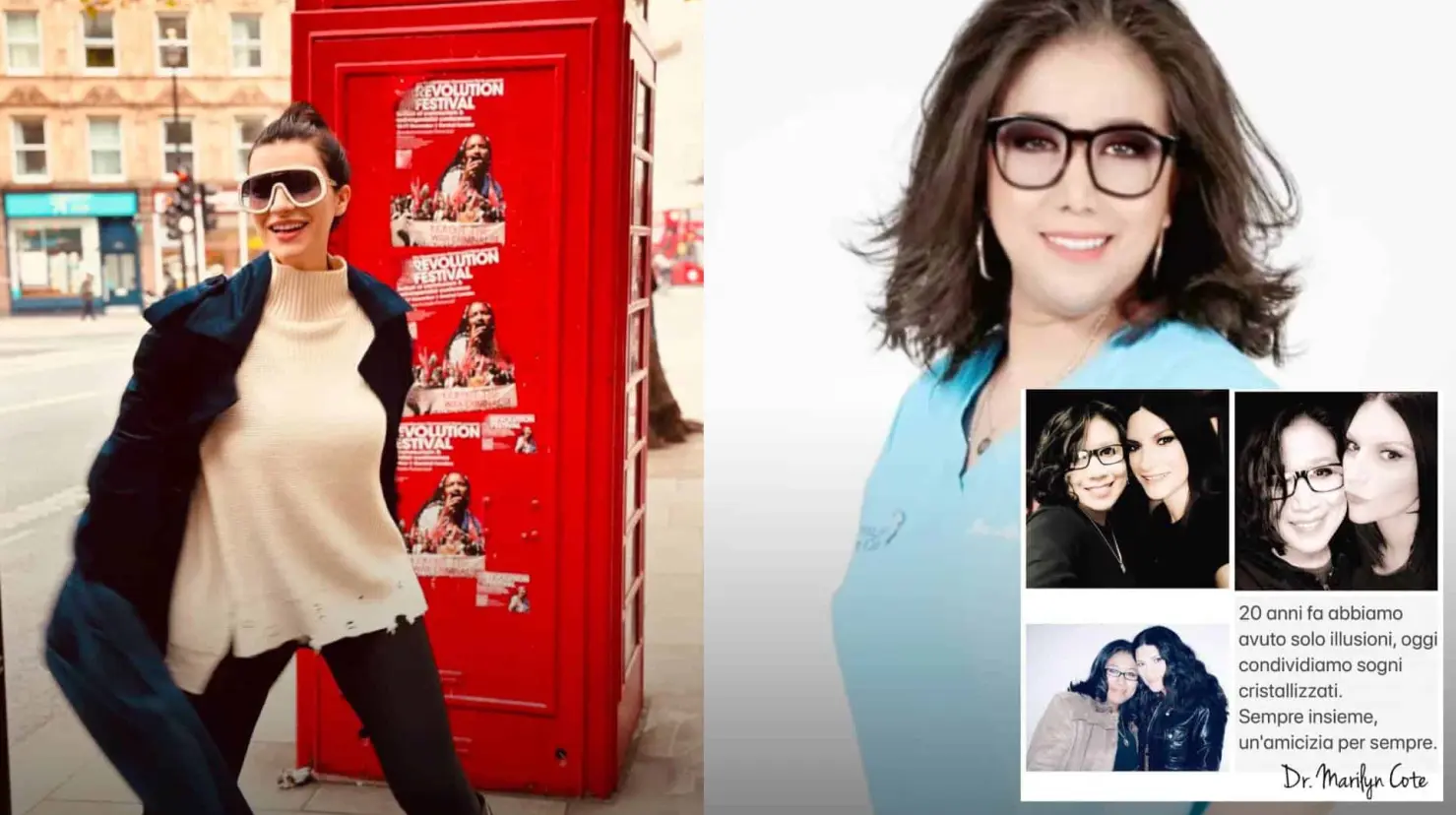 Marilyn Cote presume amistad con Laura Pausini.