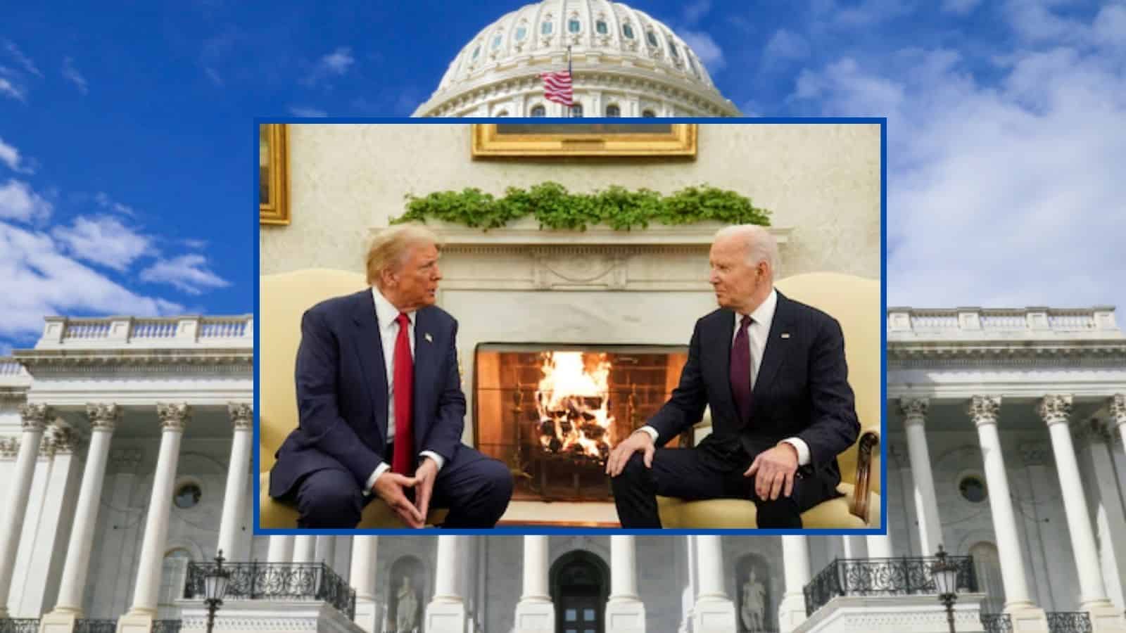 Trump regresa a la Casa Blanca para reunirse con el presidente Biden