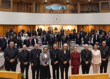 Claudia Sheinbaum sostiene reunión con Conferencia del Episcopado Mexicano