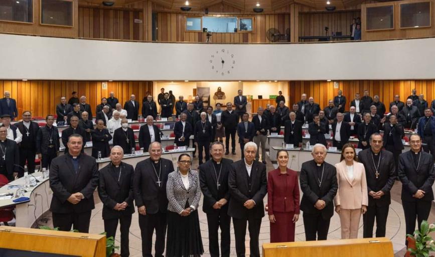 Claudia Sheinbaum sostiene reunión con Conferencia del Episcopado Mexicano