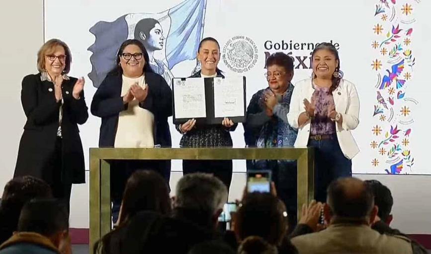 Claudia Sheinbaum firma el decreto sobre igualdad sustantiva de las mujeres