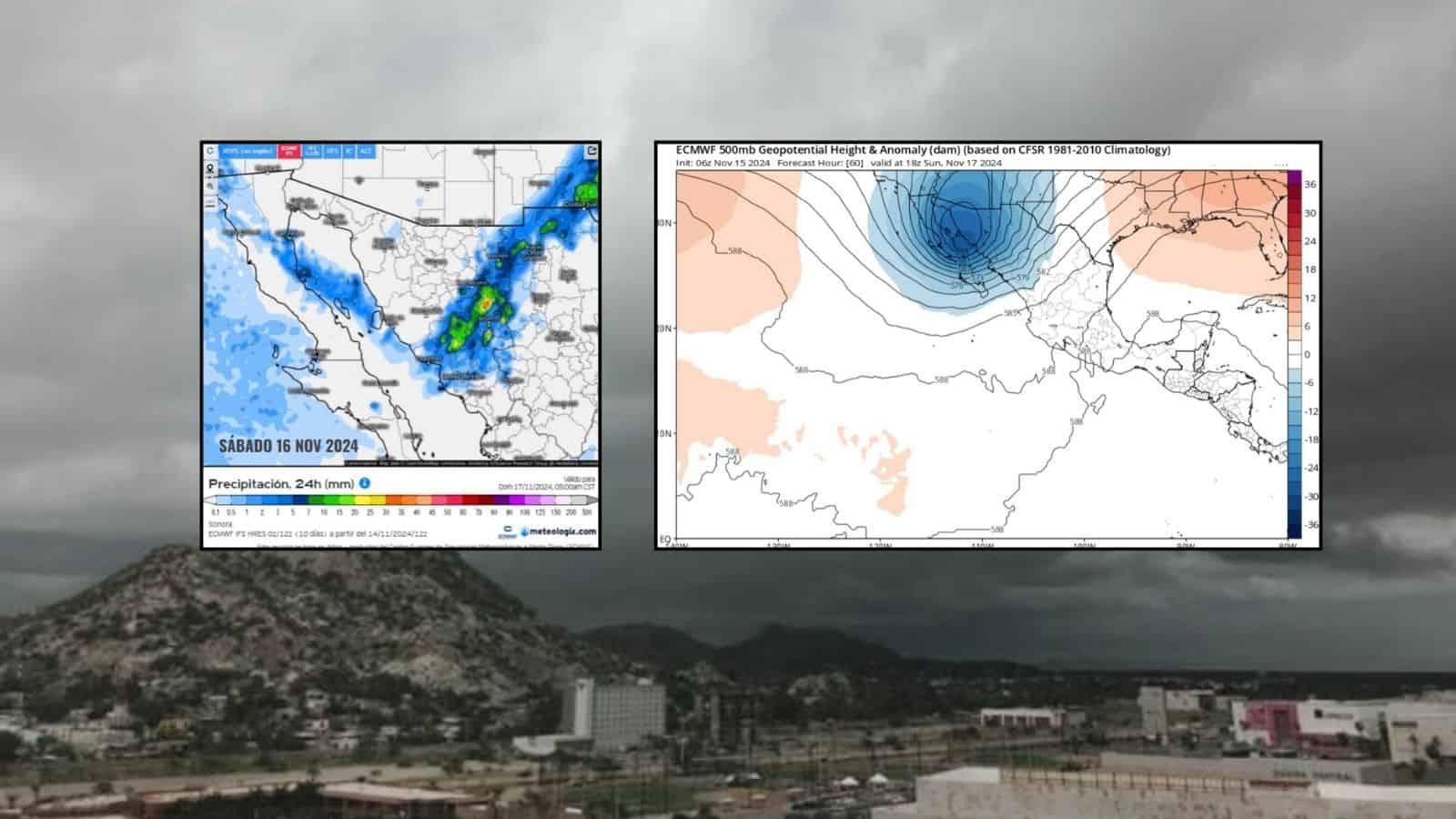 Clima en Hermosillo hoy 16 de noviembre; tormenta invernal podría ocasionar lluvias