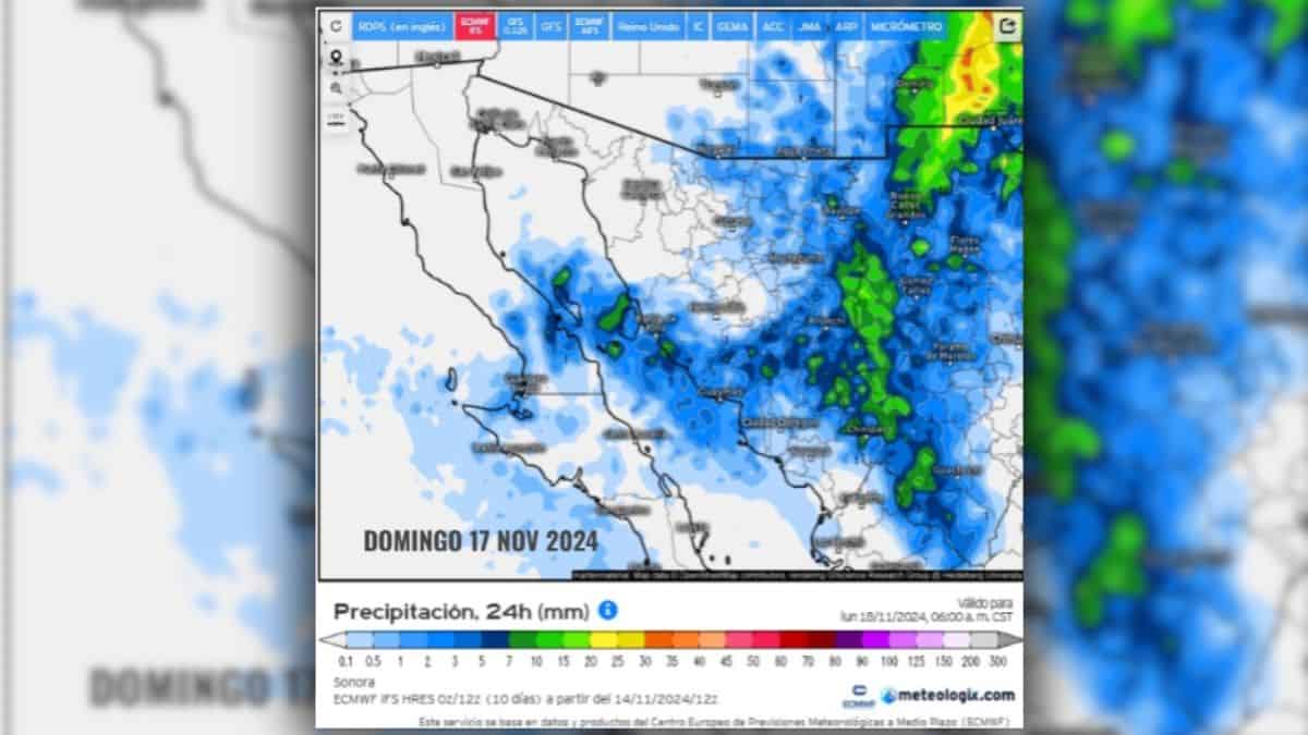 Clima en Sonora hoy 17 de noviembre: se aproxima una tormenta invernal al estado