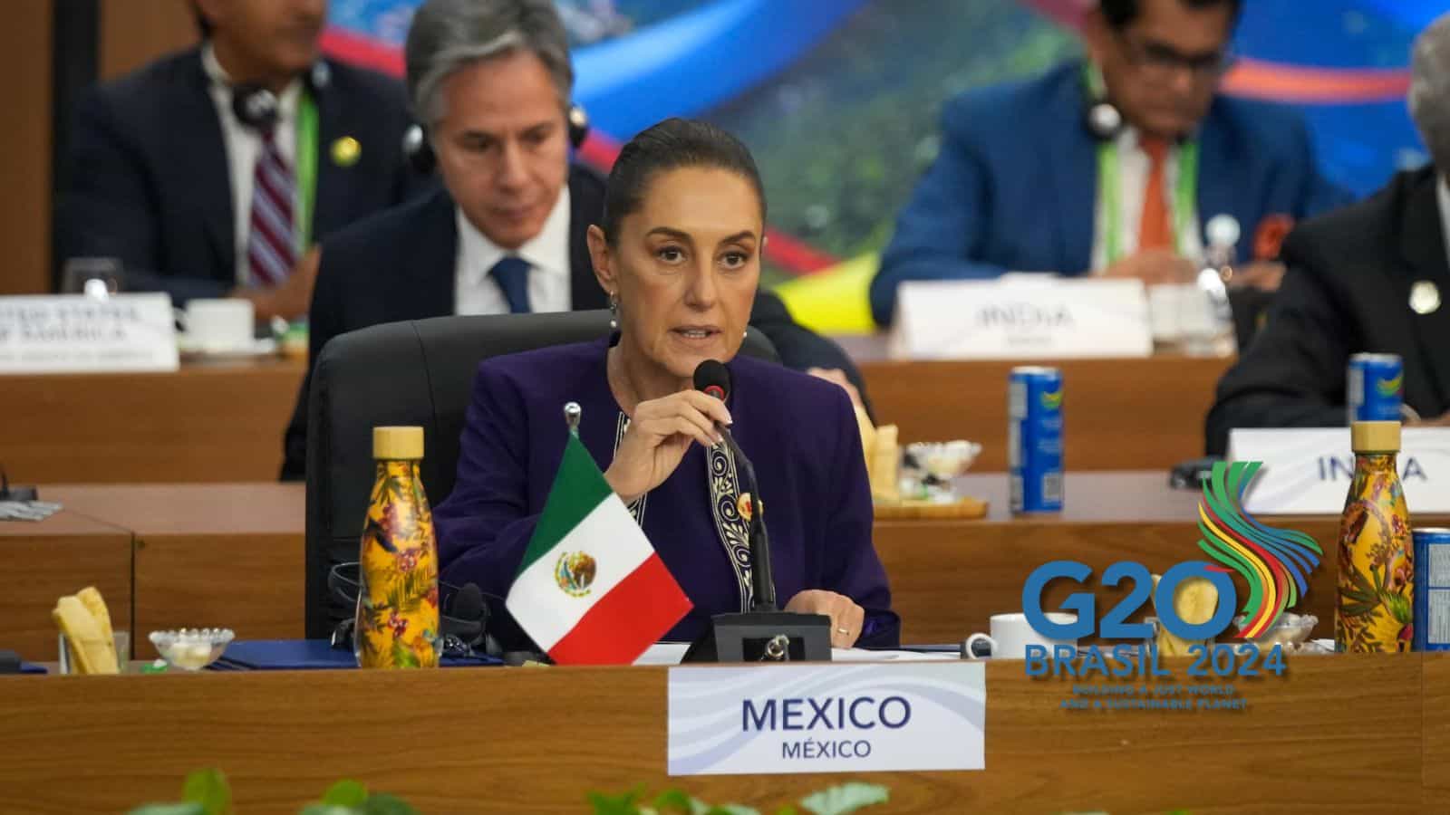 Claudia Sheinbaum propone un fondo global para reforestación en el G20