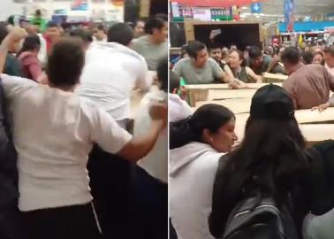 VIDEO | Buen Fin 2024: Clientes arman batalla campal por unas pantallas