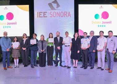 Con gran participación celebra IEE Sonora Debate Juvenil 2024