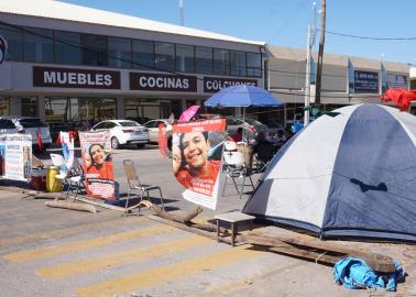 Cumple una semana "plantón" de familiares de Jesús Enrique Contreras