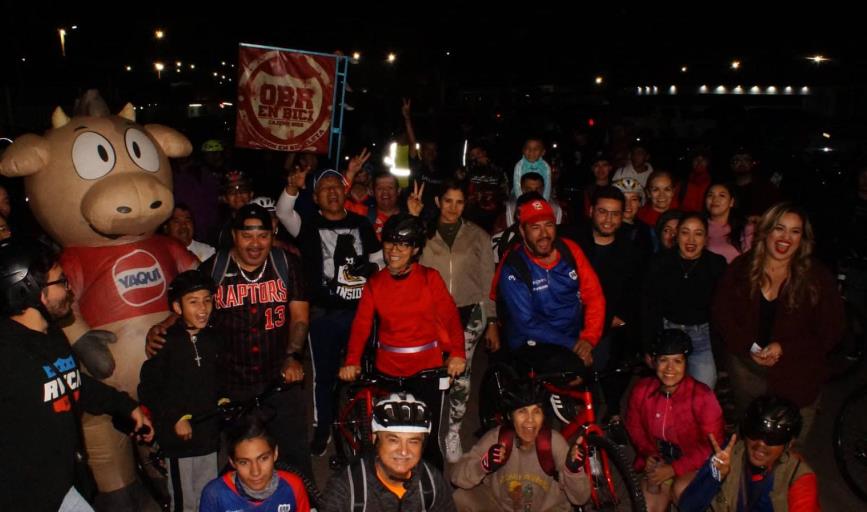 Un éxito la pedaleada con causa de Cremería del Yaqui