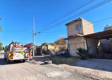 Incendio en baldío de Plano Oriente moviliza a Bomberos de Cajeme