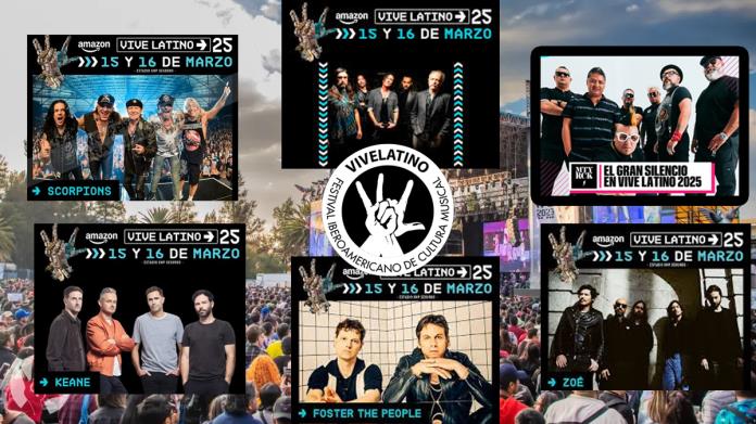 Revelan el cartel oficial del Vive Latino 2025. Estos artistas se presentarán