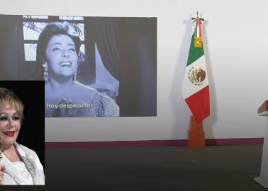 "Simboliza el corazón del espectáculo en México: Sheinbaum rinde homenaje a Silvia Pinal en La Mañanera