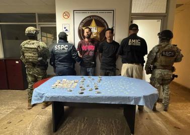 En Cajeme, detienen a tres y decomisan droga durante operativo de la FTI