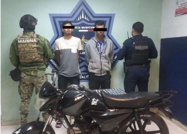 Capturan a motociclistas "cargados" de droga al sur de Ciudad Obregón