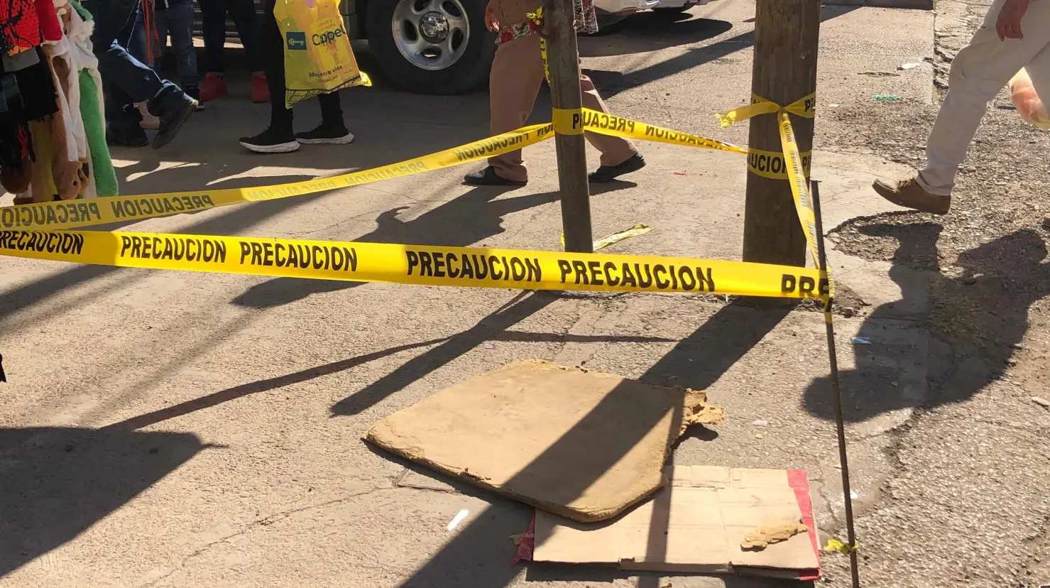 Siguen accidentes por registros abiertos en Cajeme