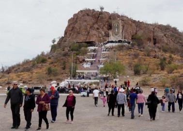Peregrinos cumplen mandas a la Virgen de Guadalupe en Cajeme