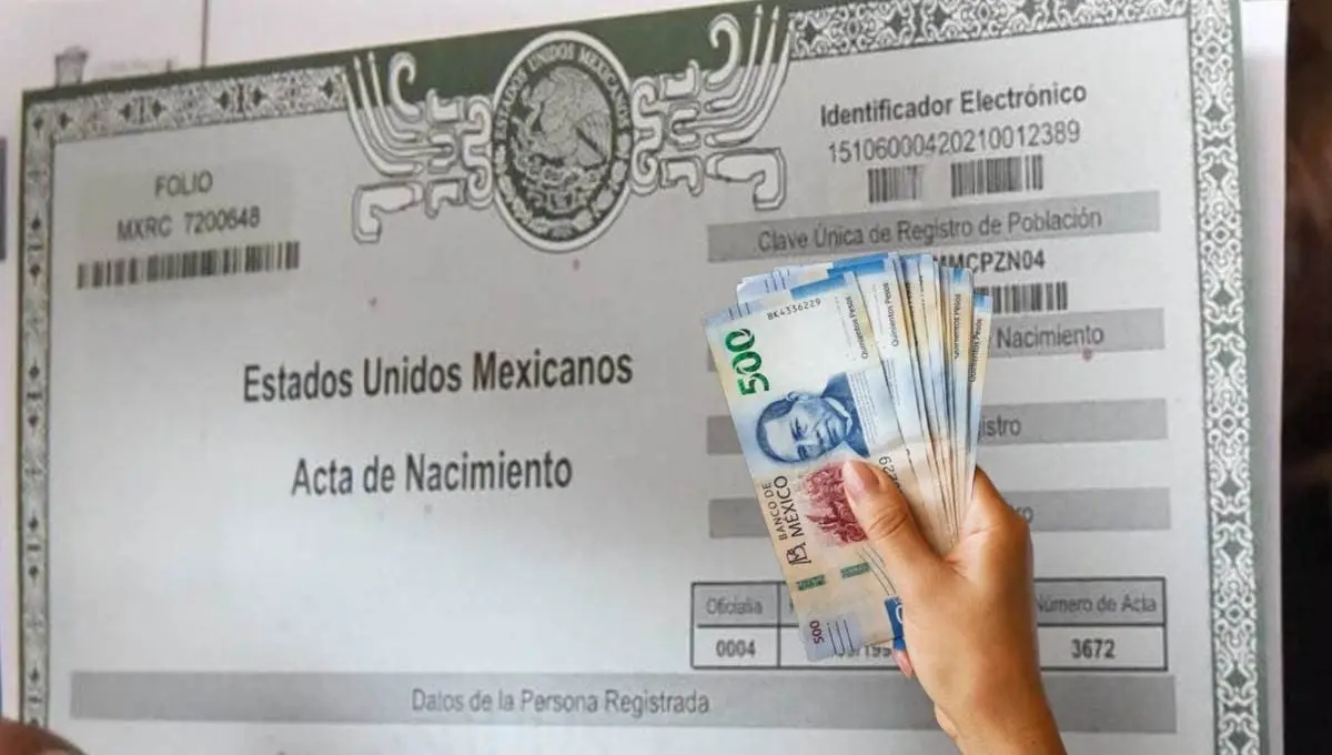 Acta de nacimiento, estos serán los precios del nuevo formato en 2025. Foto: Original