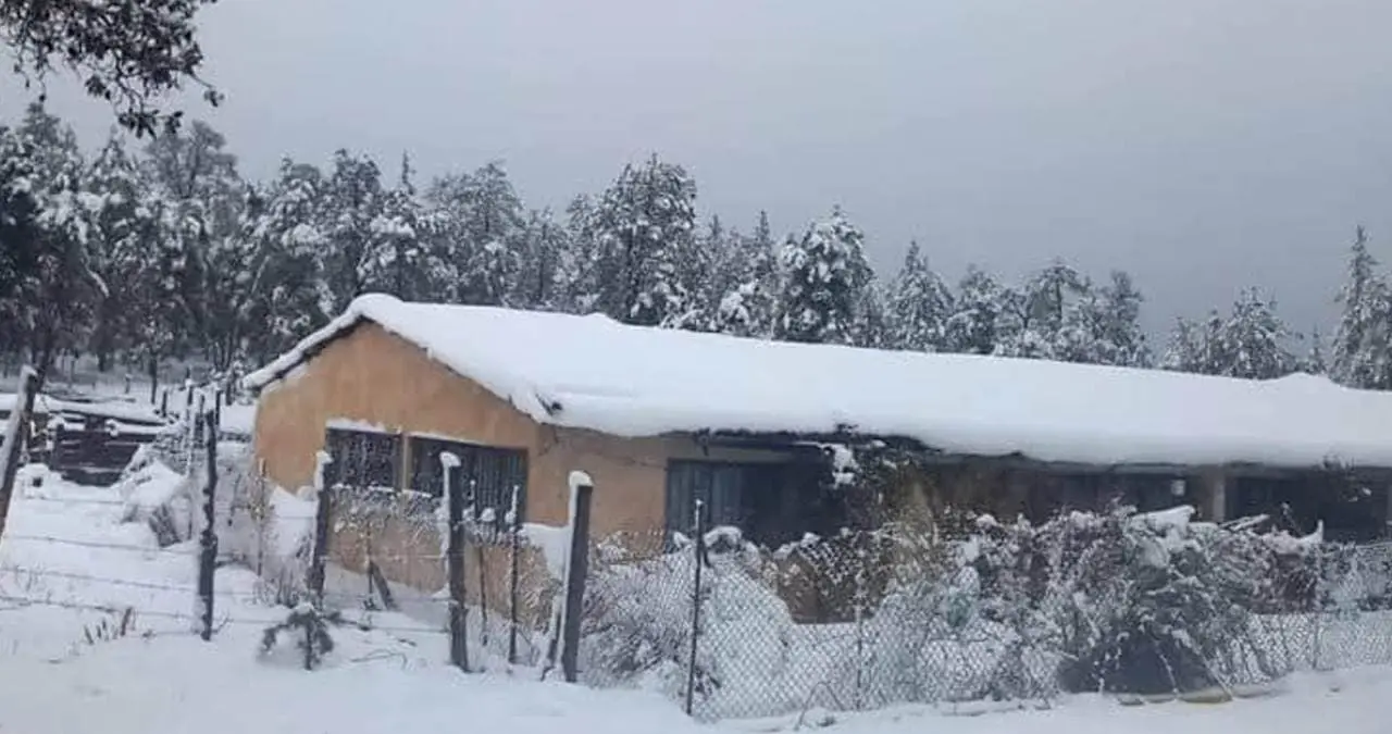 Temperaturas extremadamente bajas en el lugar más frío de México. Fotos. Durango, Corazón de México.