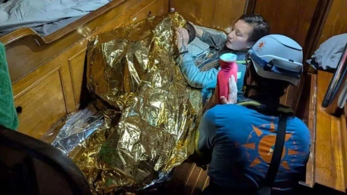 La niña bautizada como Yasmine que sobrevivió a un naufragio Fuentes: Compass Collective
