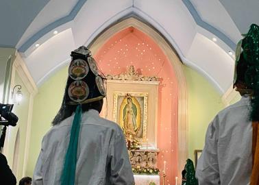 Matachines yaquis dedican su danza a la Virgen