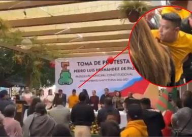 Alcalde electo de Santo Tomás de los Plátanos huye durante toma de protesta para evitar ser detenido