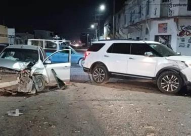 Aparatoso choque en la colonia Centro de Ciudad Obregón