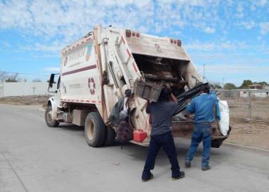 En Navojoa la recolección de basura mantendrá horario normal en Navidad