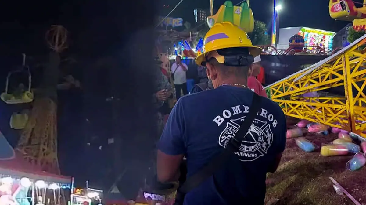 VIDEO | Se desploma juego mecánico en Acapulco