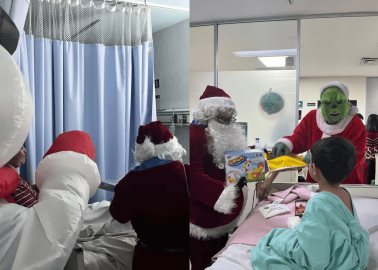 Visita sorpresa: entregan regalos a niños en hospital del IMSS durante Nochebuena