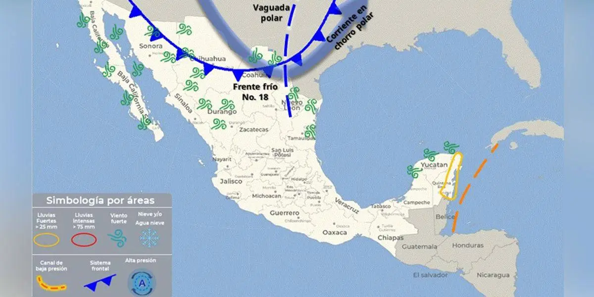 Clima en Sonora hoy 26 de diciembre: Frente Frío 18 sigue extendiéndose por la entidad