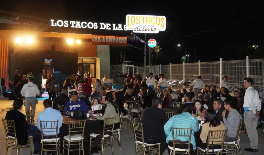 Inauguran la sexta sucursal de Los Tacos de la 6