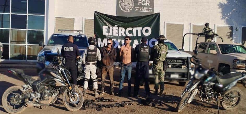 Capturan a motociclistas armados en San Ignacio Río Muerto