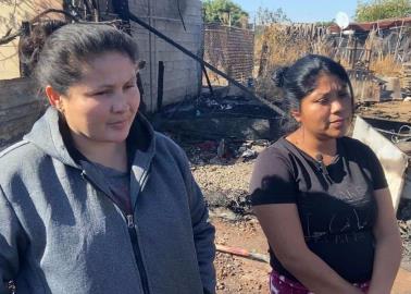 Incendio deja a familias de Navojoa sin nada; piden ayuda de la comunidad