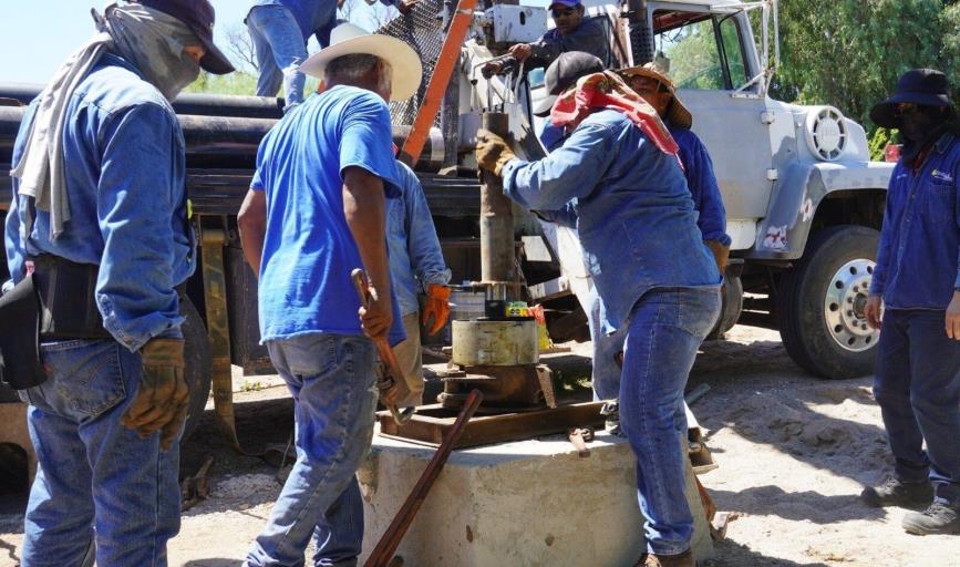 Cerca de acabar desabasto de agua, afinan detalles en el Pozo Valle Buey 8