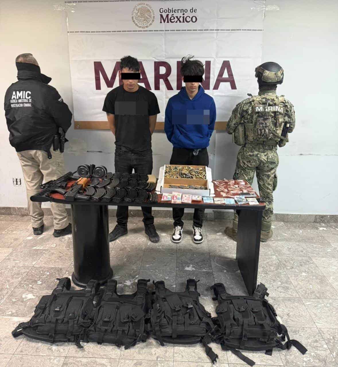 En San Luis Río Colorado, ponen tras las rejas a sujetos armados