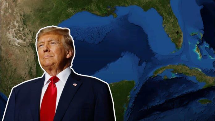 Donald Trump arremete contra México y propone cambiar el nombre del Golfo de México Donald Trump arremete contra México y propone cambiar el nombre del Golfo de México