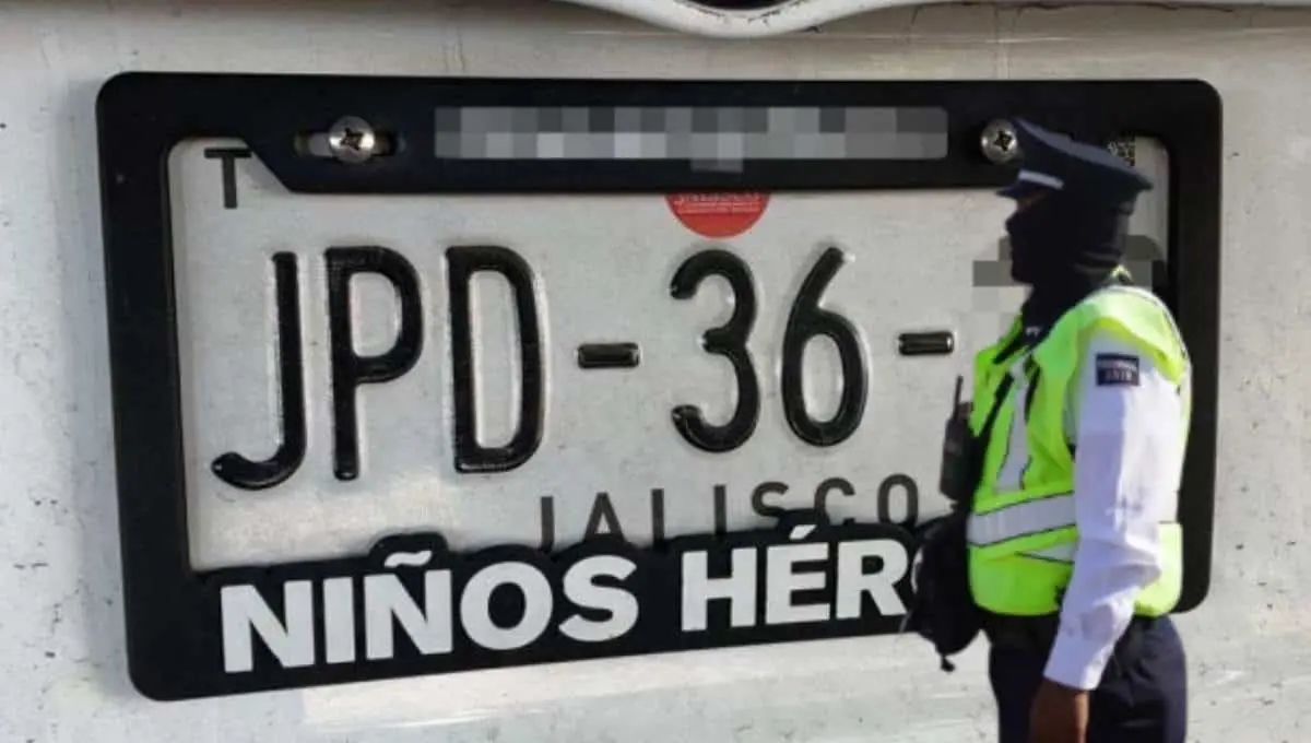En este Estado multarán por usar porta placas; conoce montos y fechas. Foto: Original