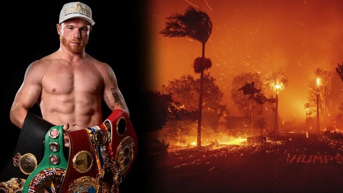 "Canelo" Álvarez se lamenta por los incendios en California; les envía sus oraciones