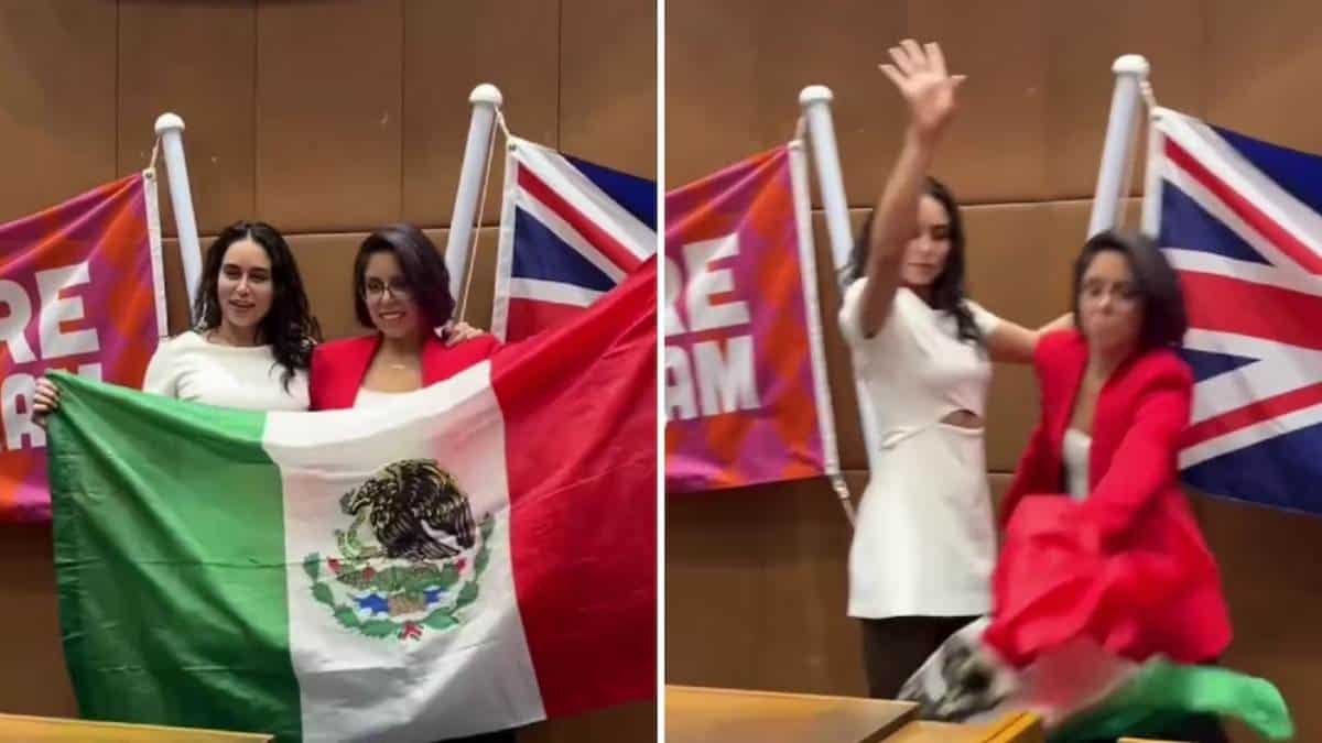 VIDEO | Gimnasta mexicana desprecia la Bandera y se vuelve viral