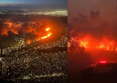 Los devastadores incendios de California amenazan el icónico cartel de Los Ángeles