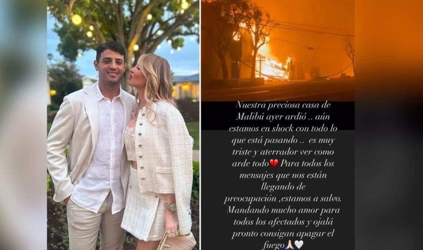 Incendio masivo en Los Ángeles arrasa con la casa del futbolista Carlos Vela