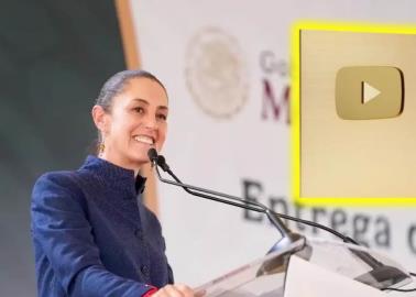 ¿Claudia Sheinbaum es candidata al Botón de Oro de YouTube?