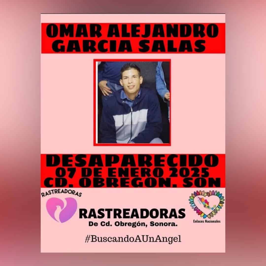 Buscan a joven desaparecido en Ciudad Obregón