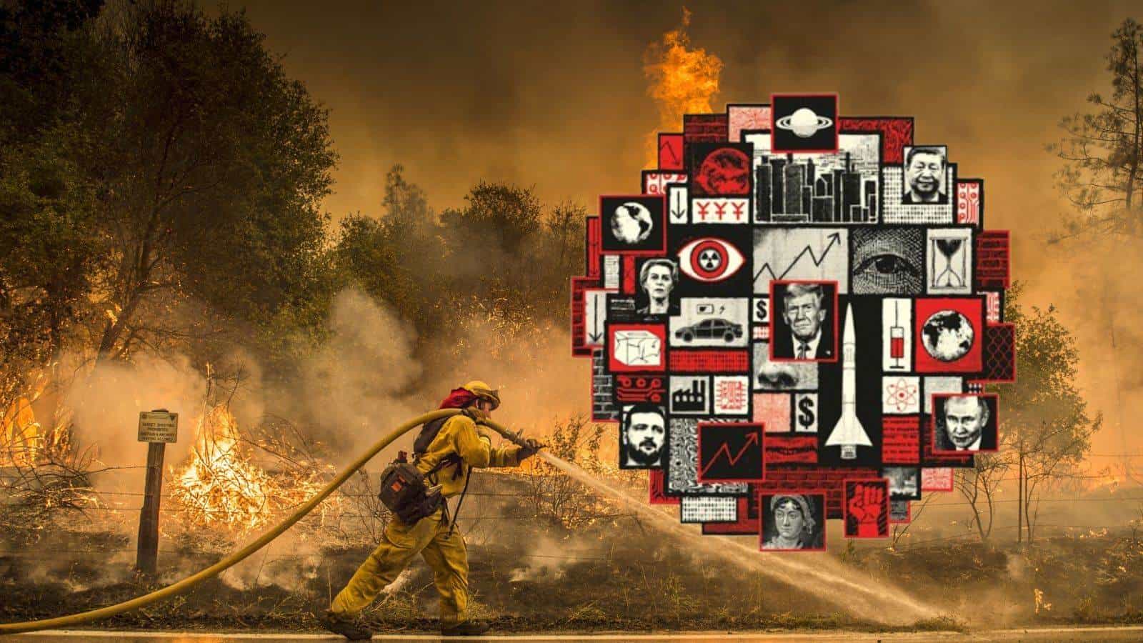 Los incendios en California y las predicciones de 2025, según la portada de The Economist