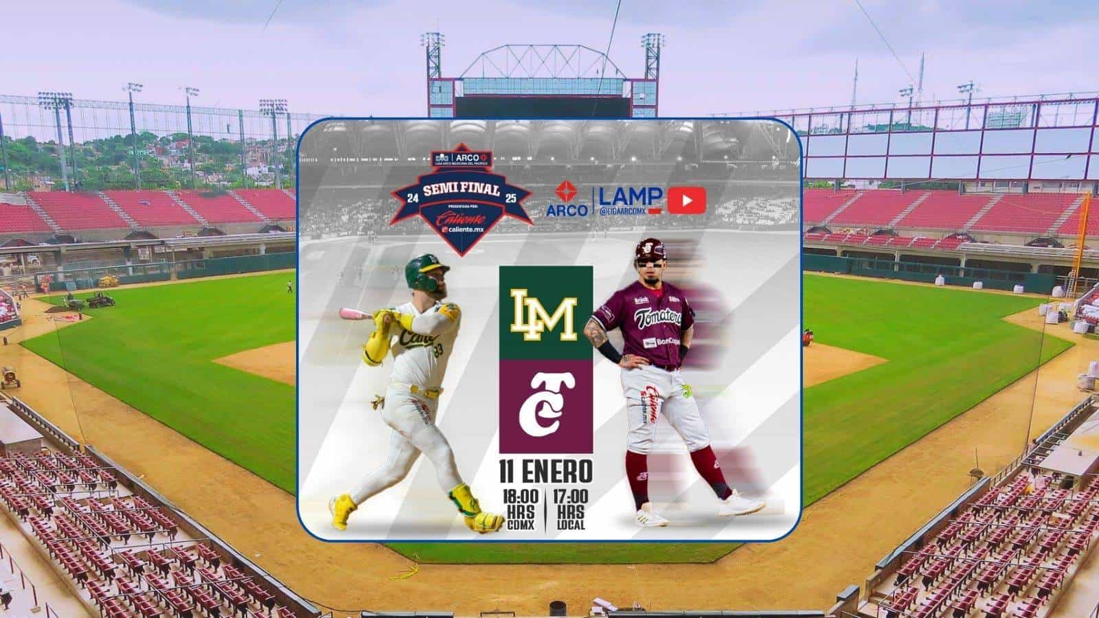 LMP: Cañeros vs. Tomateros: ¿A qué hora y dónde ver EN VIVO el Juego 1 de las semifinales?