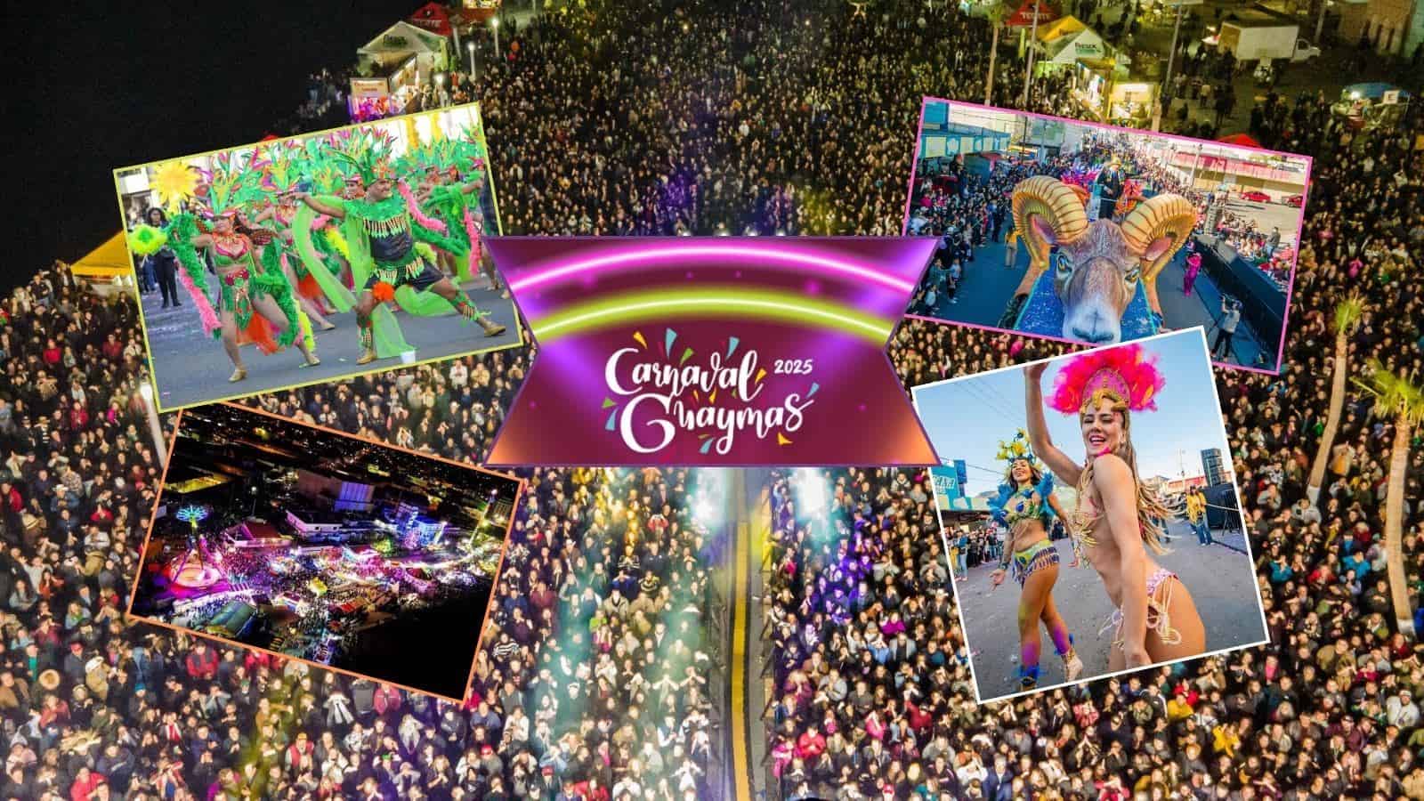 Carnaval Guaymas 2025: la fiesta se apodera de la playa